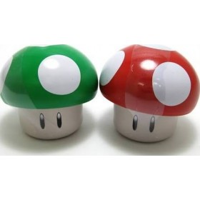 Super Mario Mushroom Sour Candies - Mushroom Shaped Tins